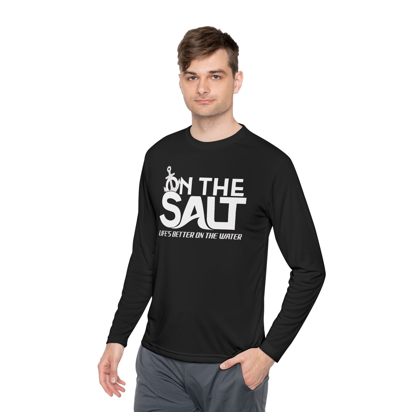 Saltwater Adventure Unisex Long Sleeve Tee, Beach Lover Gift, Fishing Apparel, Relaxed Fit, Vacation Style, Nautical Theme