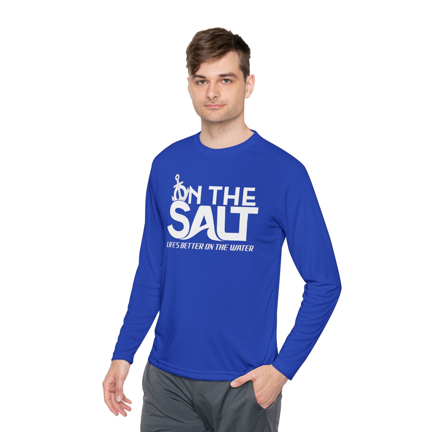 Saltwater Adventure Unisex Long Sleeve Tee, Beach Lover Gift, Fishing Apparel, Relaxed Fit, Vacation Style, Nautical Theme