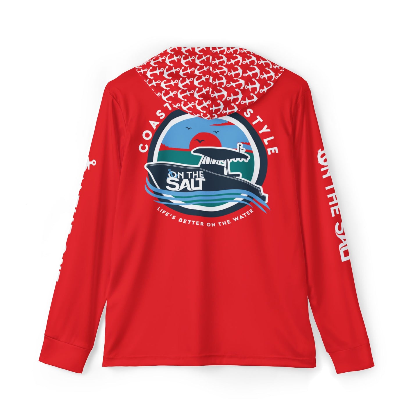 Red Moisture-wicking Sports Hoodie