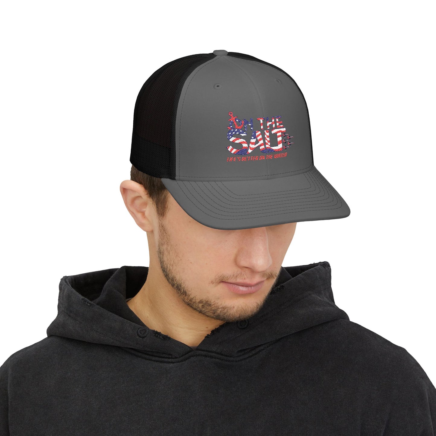 Salt Life Snapback Trucker Cap, Summer Outfit, Fishing Hat, Beachwear, Casual Gift, Outdoor Accessory
