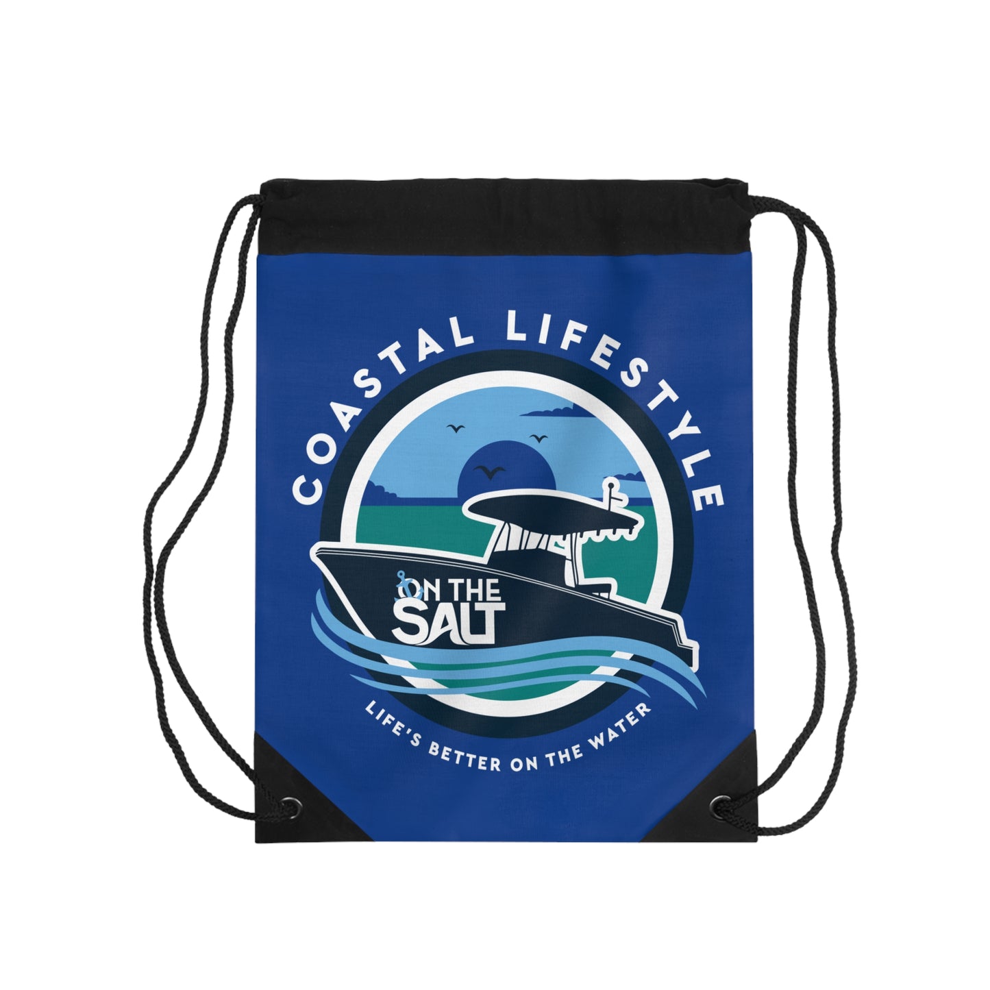 Coastal Lifestyle Drawstring Bag
