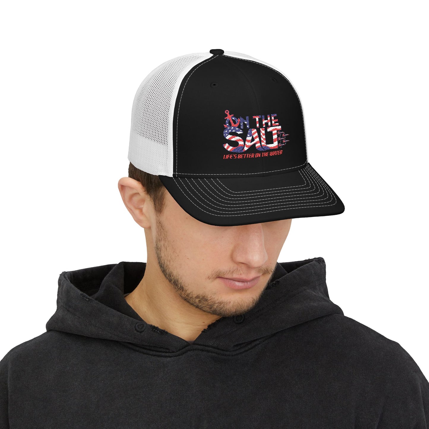 Salt Life Snapback Trucker Cap, Summer Outfit, Fishing Hat, Beachwear, Casual Gift, Outdoor Accessory