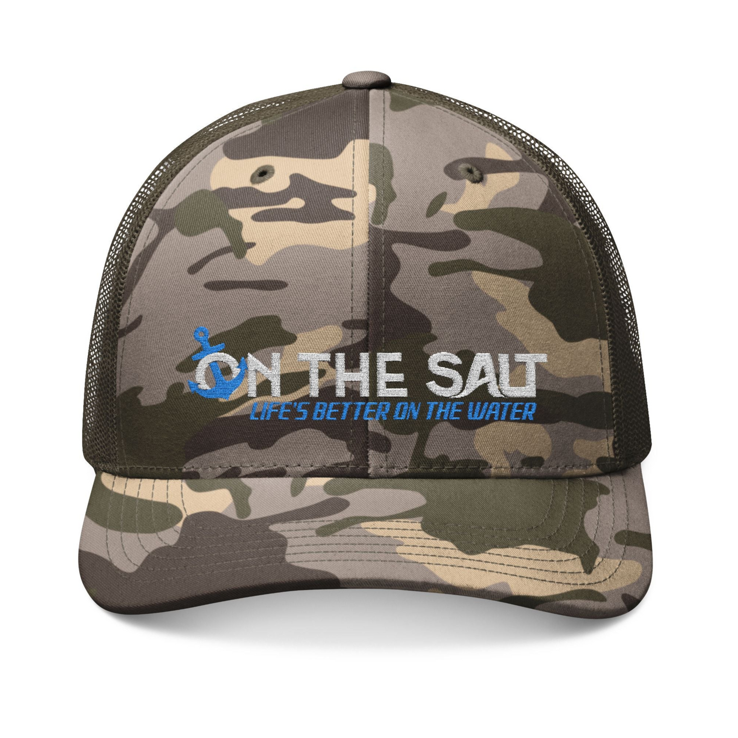 Fish Hunter Hat – Stylish Camo Trucker Cap for Outdoor Adventures