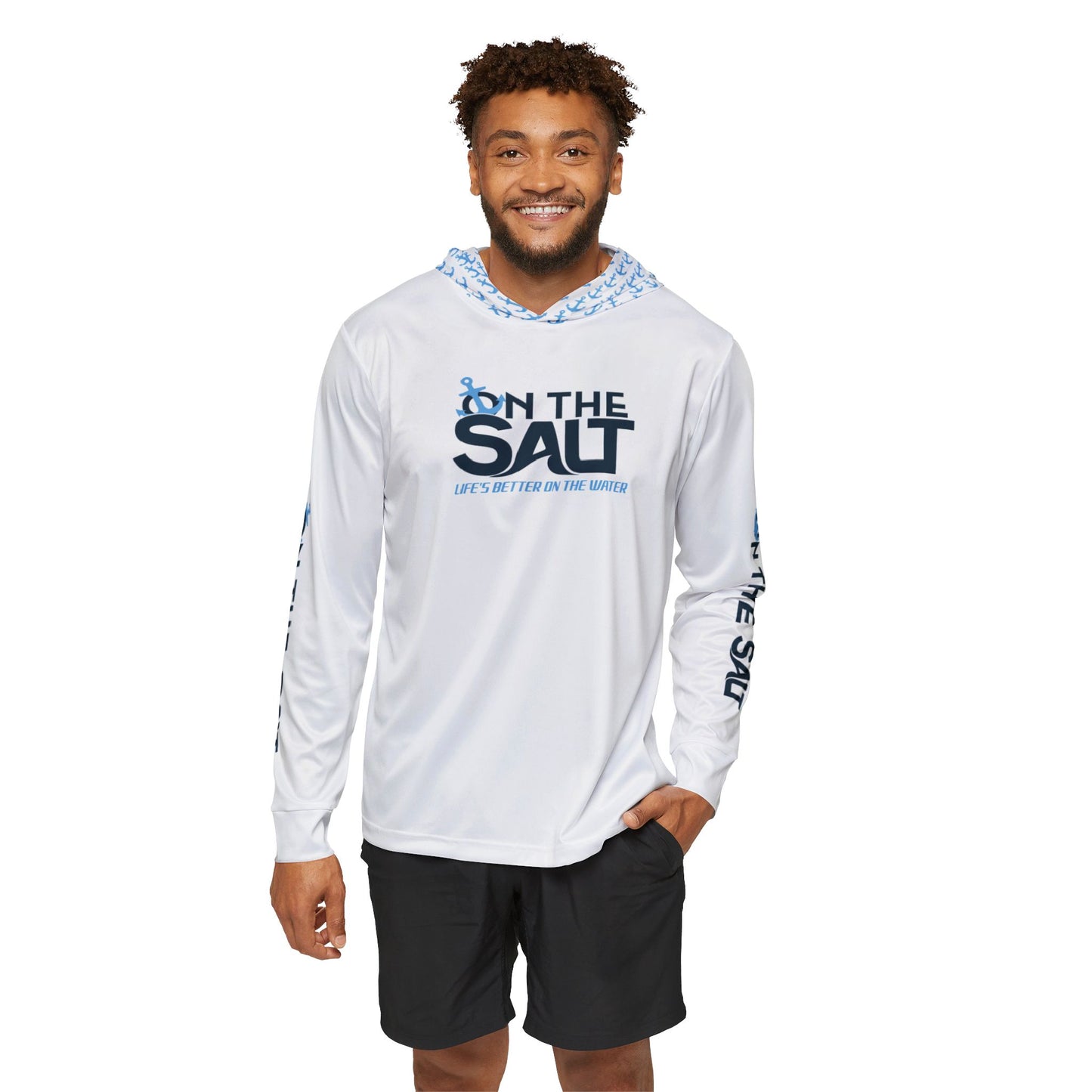 White Moisture-wicking Sports Hoodie