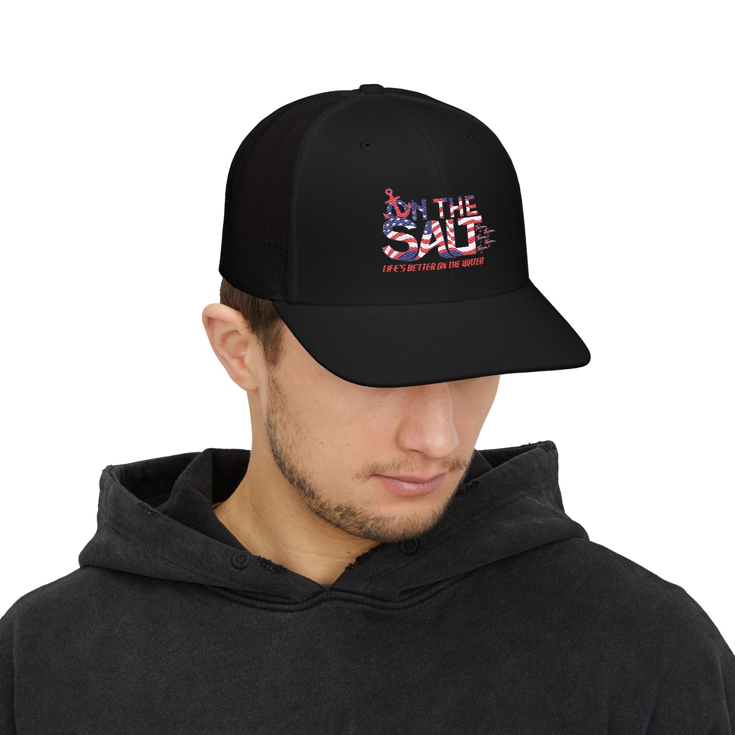 Salt Life Snapback Trucker Cap, Summer Outfit, Fishing Hat, Beachwear, Casual Gift, Outdoor Accessory