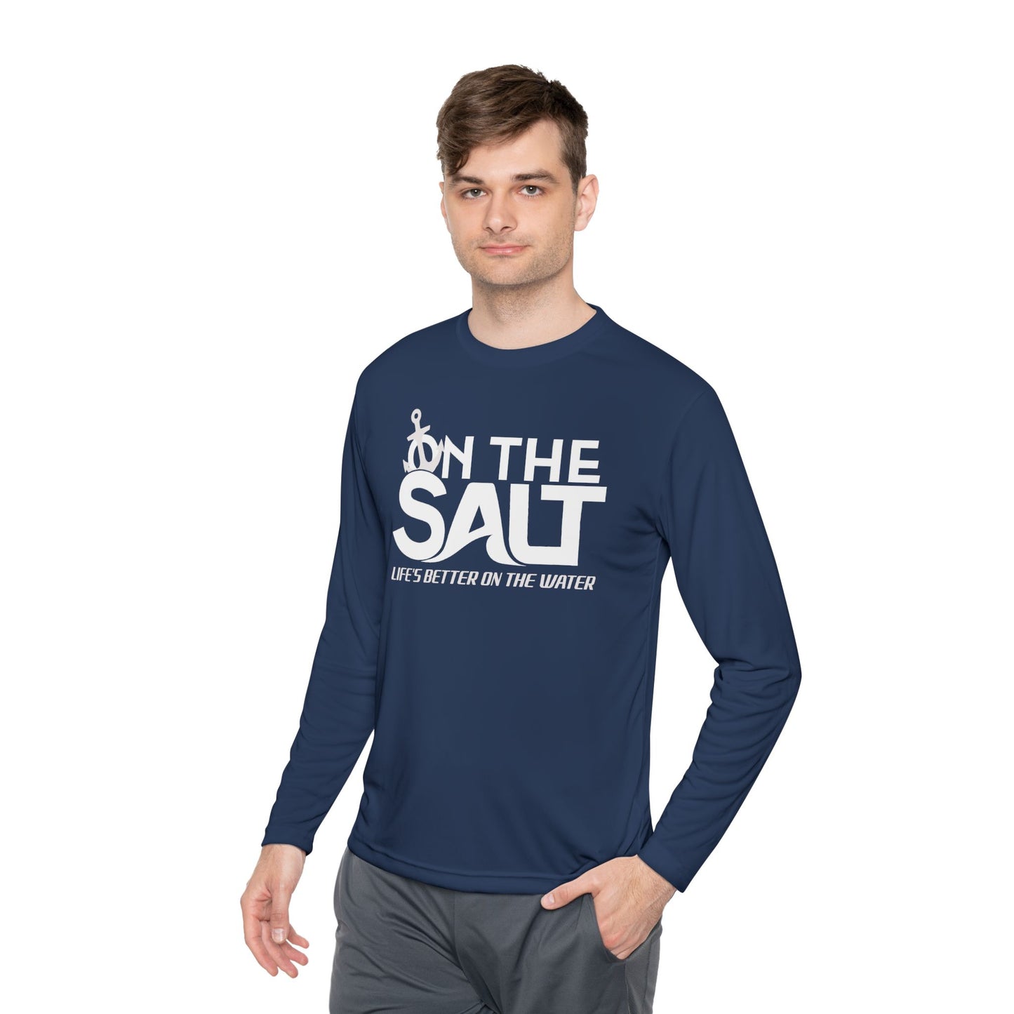Saltwater Adventure Unisex Long Sleeve Tee, Beach Lover Gift, Fishing Apparel, Relaxed Fit, Vacation Style, Nautical Theme