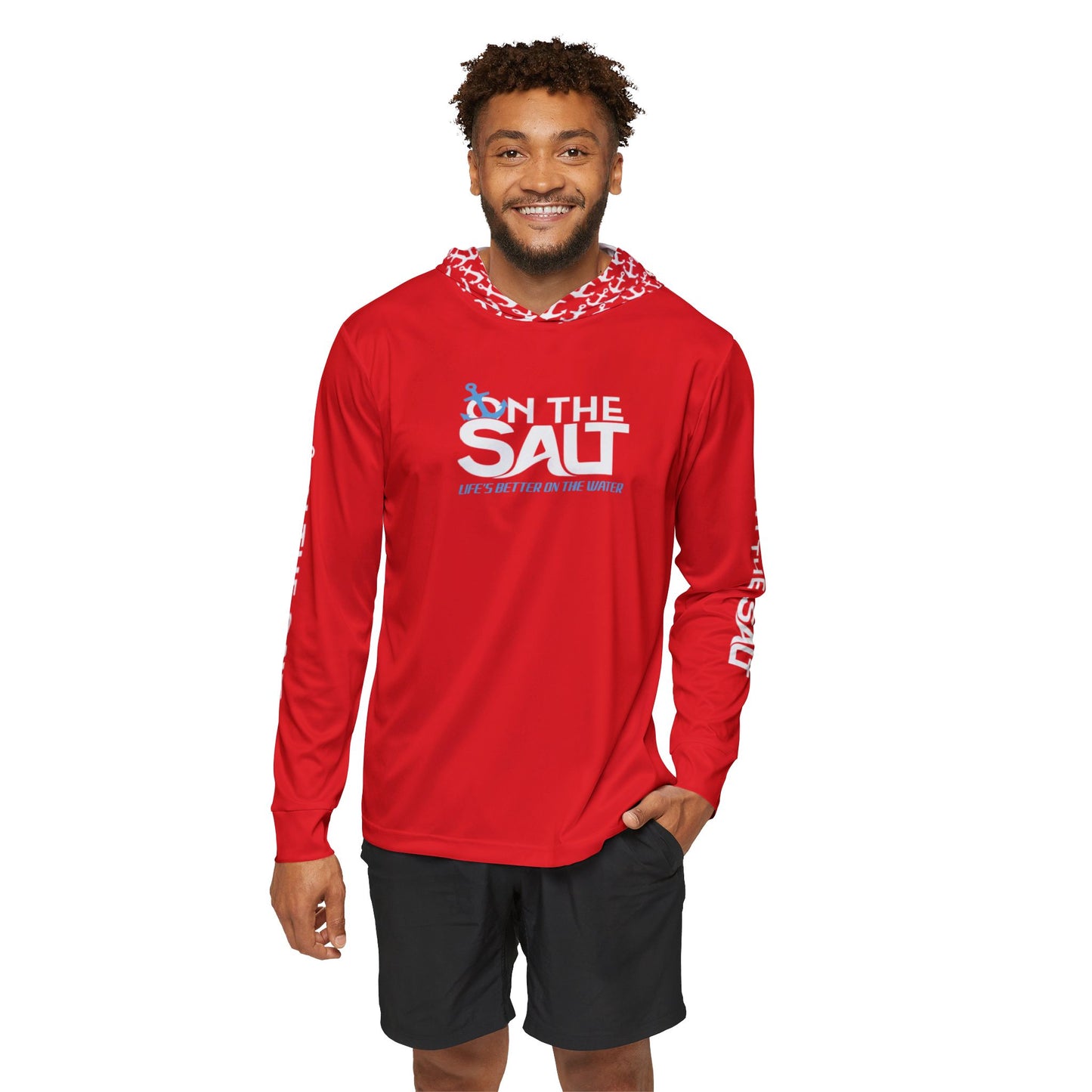 Red Moisture-wicking Sports Hoodie