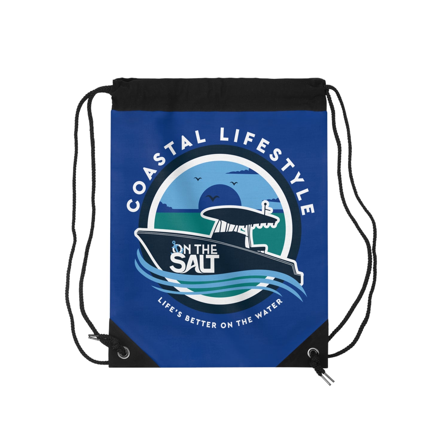 Coastal Lifestyle Drawstring Bag