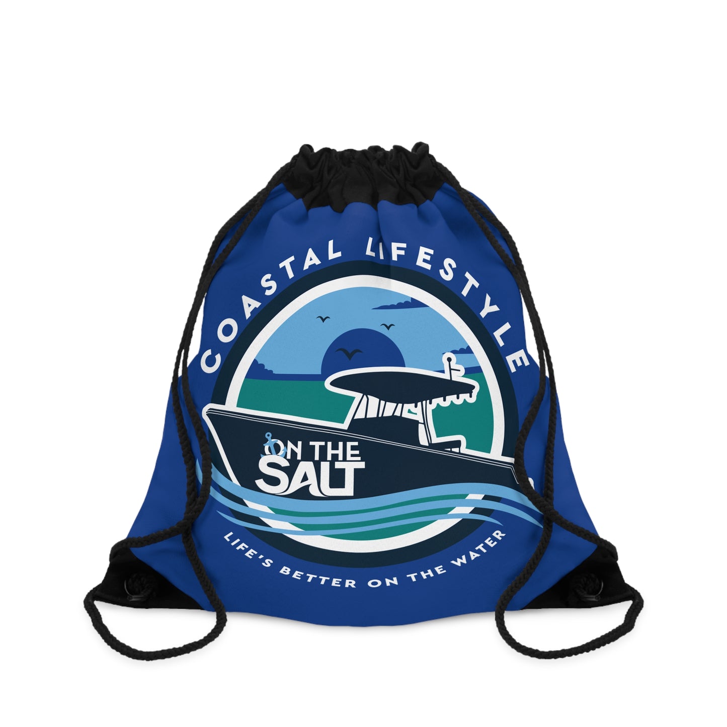 Coastal Lifestyle Drawstring Bag