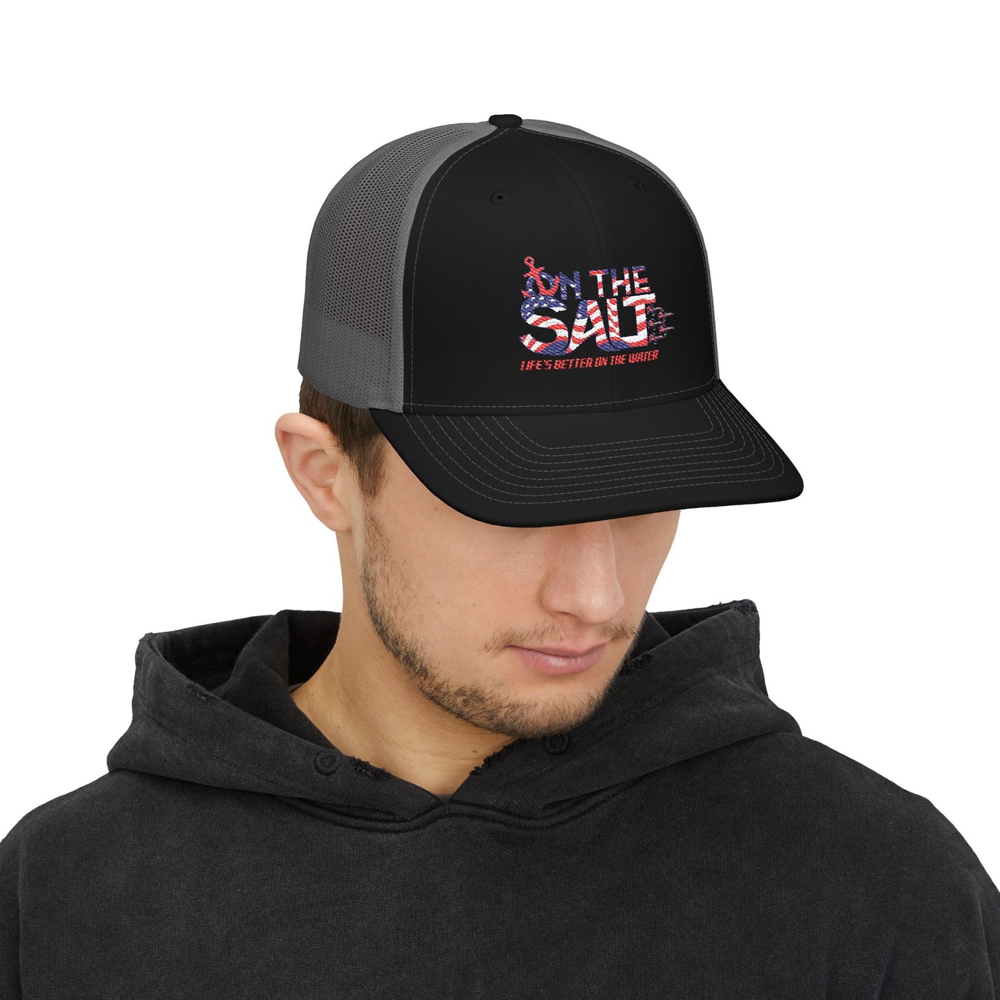 Salt Life Snapback Trucker Cap, Summer Outfit, Fishing Hat, Beachwear, Casual Gift, Outdoor Accessory