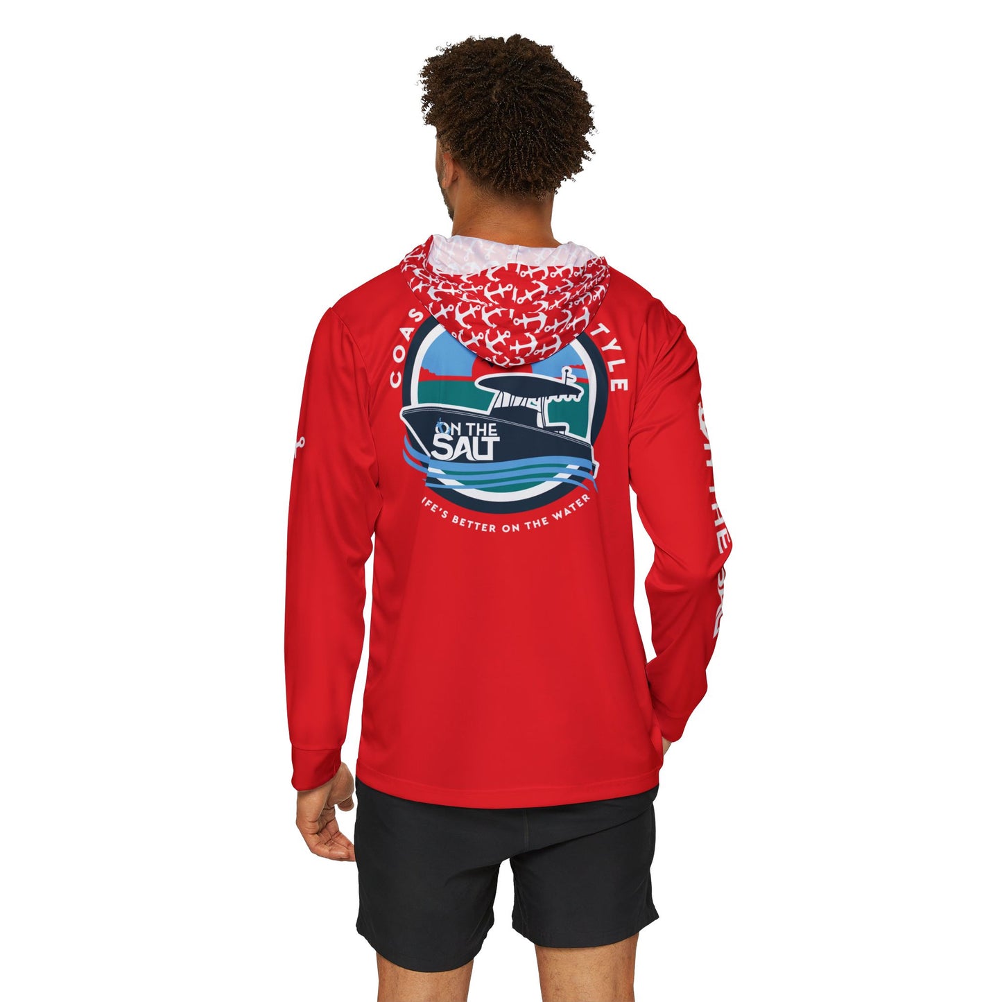 Red Moisture-wicking Sports Hoodie