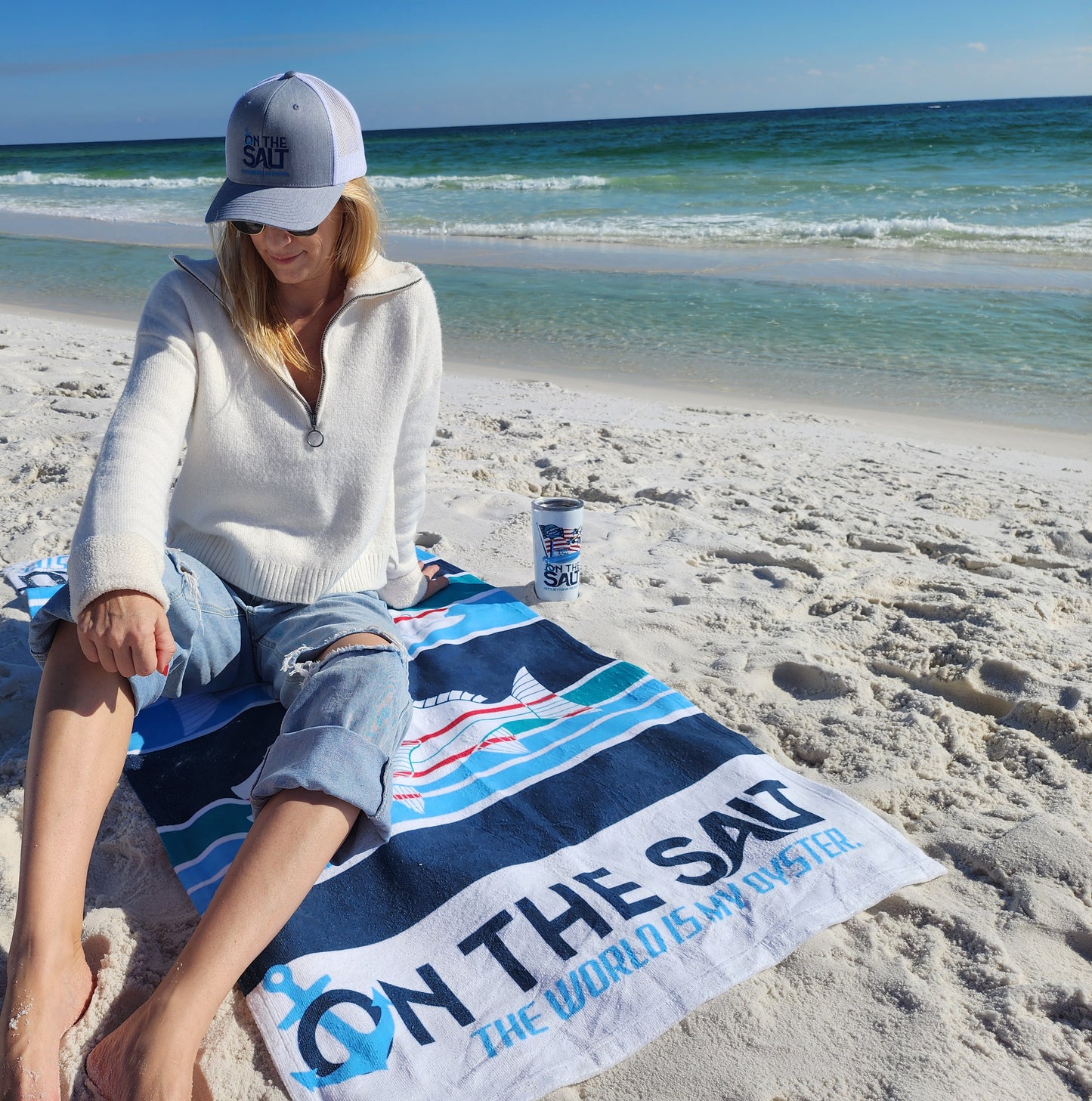 Salt, Snapper & Sun Beach Towel
