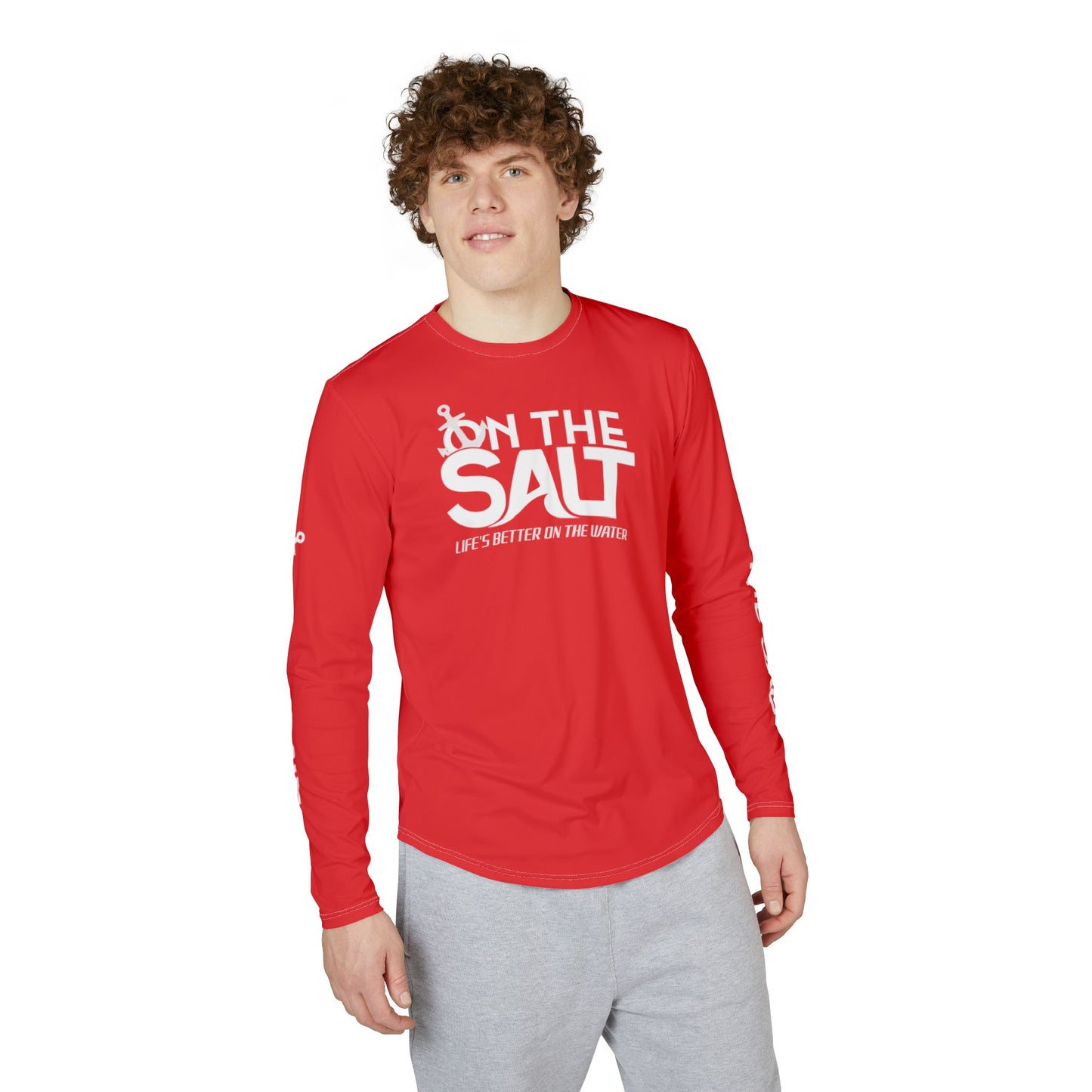 UV Protection Long Sleeve Red Coastal Lifestyle Shirt