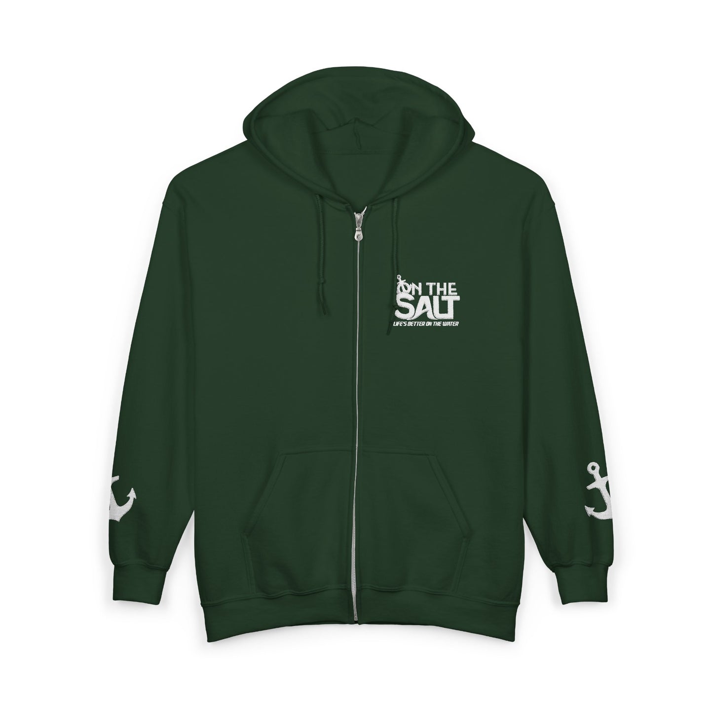 Minimalist On The Salt Zip-up Hoodie