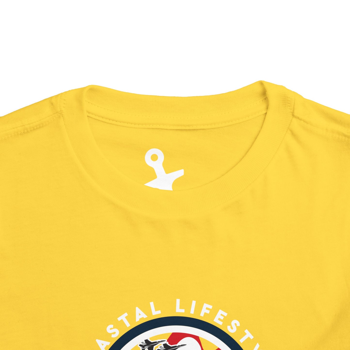 Toddler Tee - "Born to Be Salty" Nautical American Flag Boat Graphic