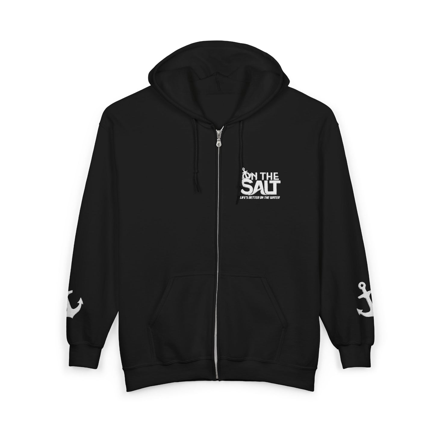 Minimalist On The Salt Zip-up Hoodie