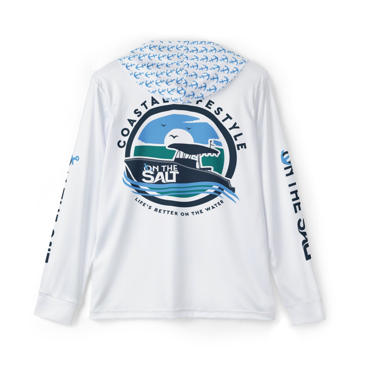 White Moisture-wicking Sports Hoodie