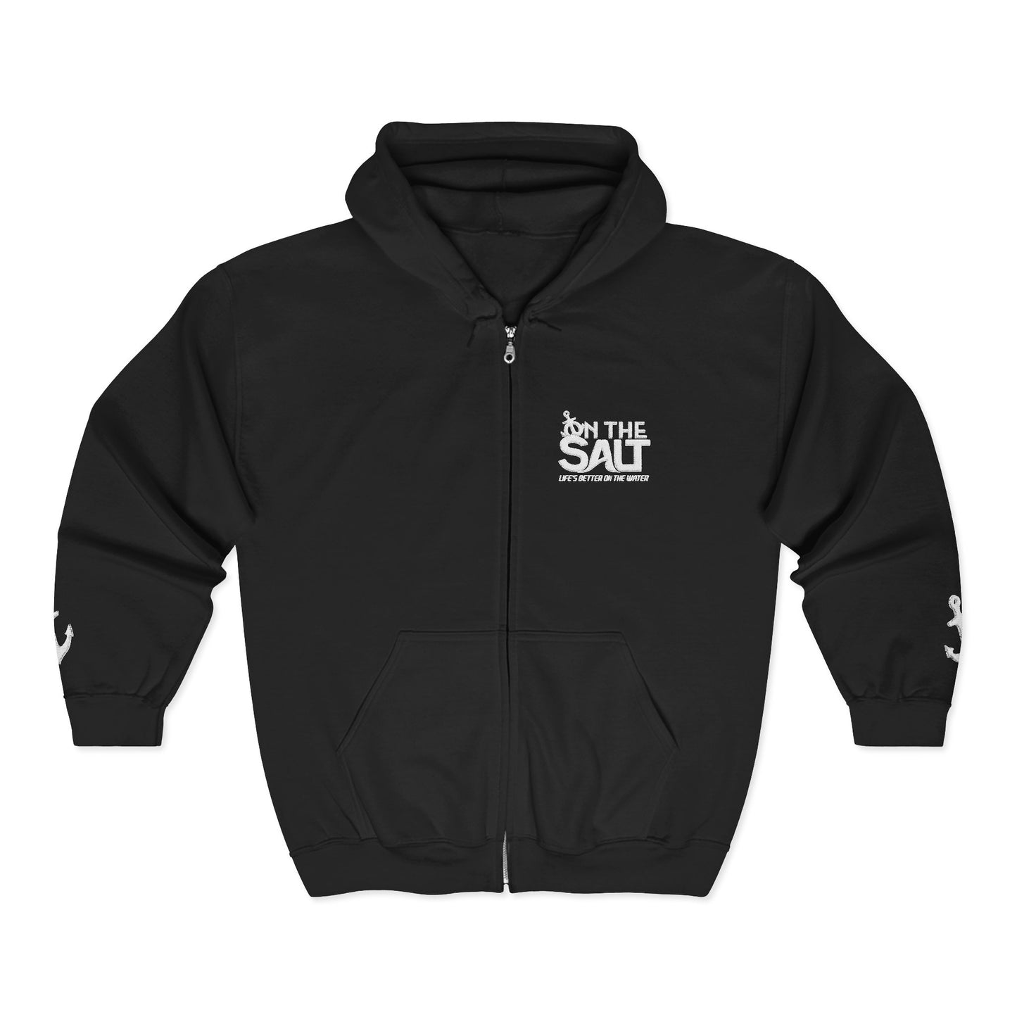 Minimalist On The Salt Zip-up Hoodie
