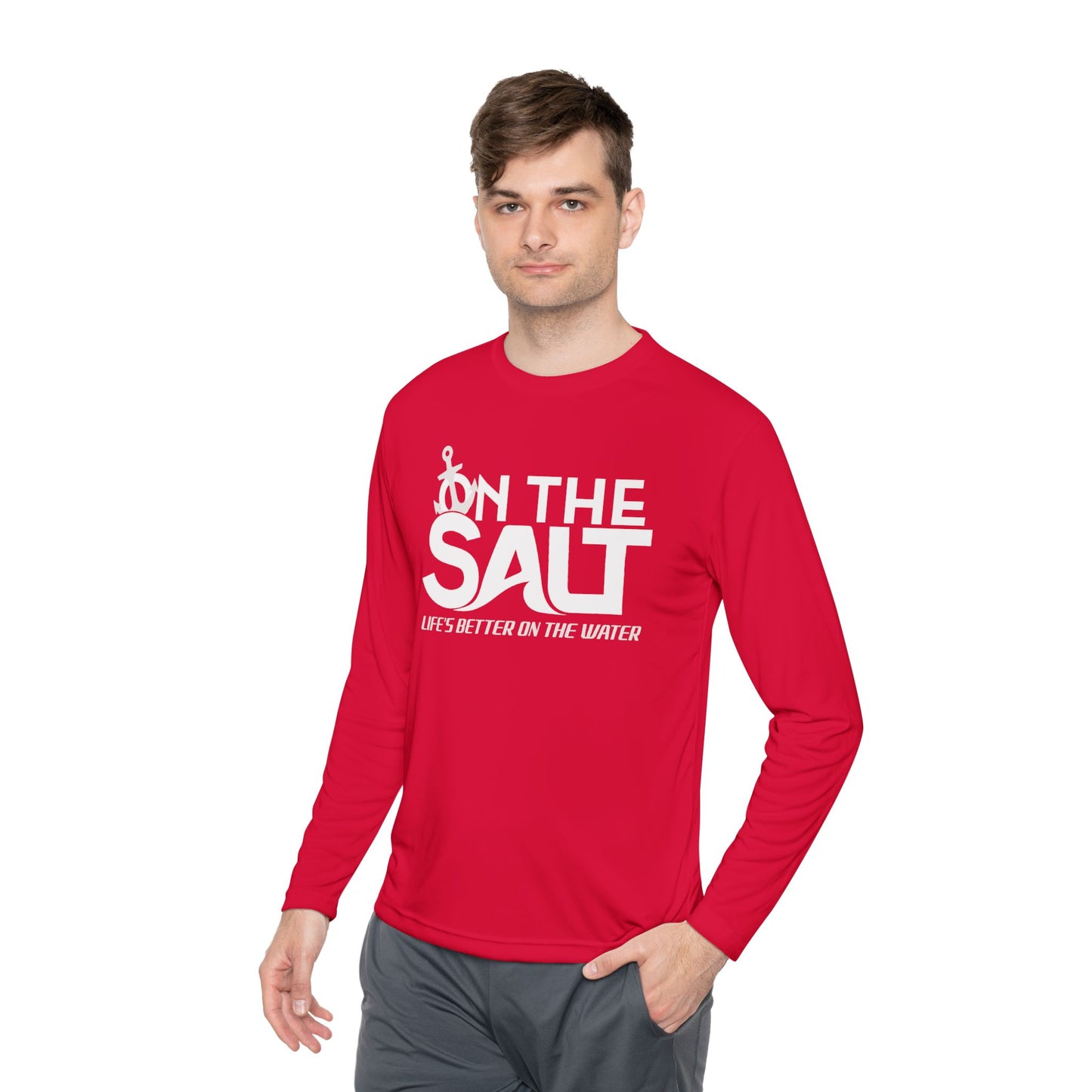 Unisex Long Sleeve Tee Snapper Fish Pattern