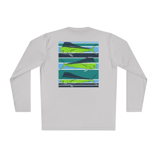 Unisex Long Sleeve Mahi Pattern Tee