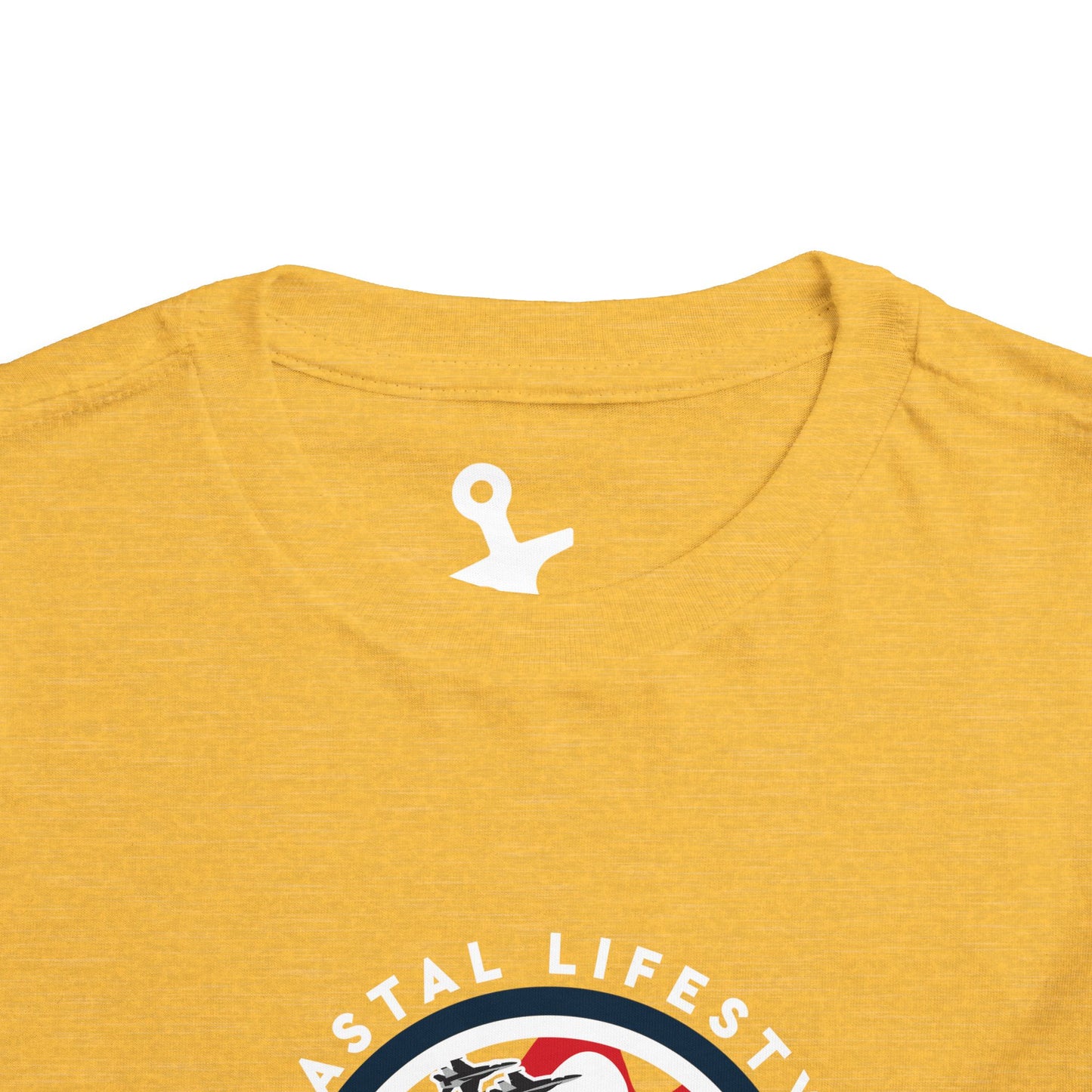 Toddler Tee - "Born to Be Salty" Nautical American Flag Boat Graphic