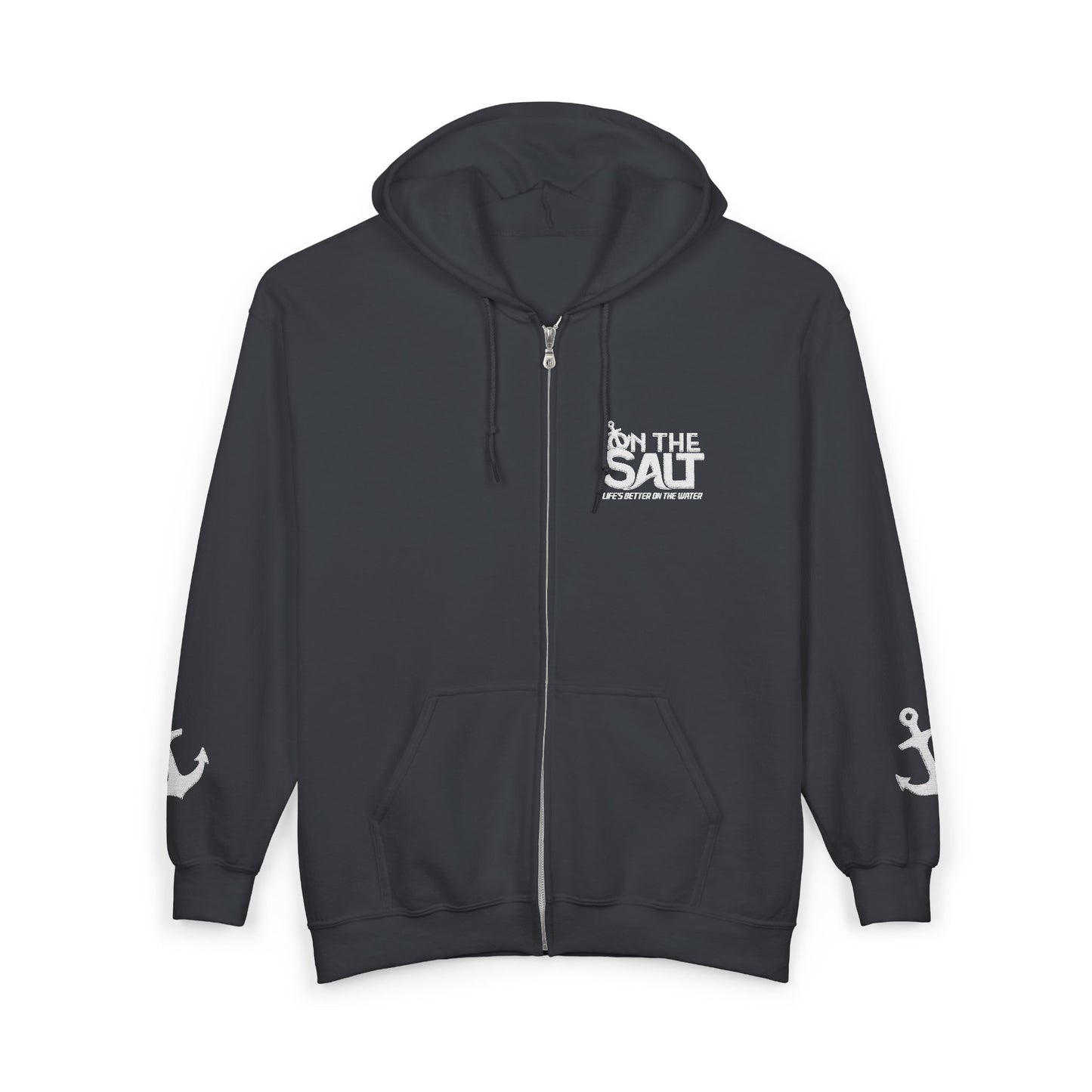 Minimalist On The Salt Zip-up Hoodie