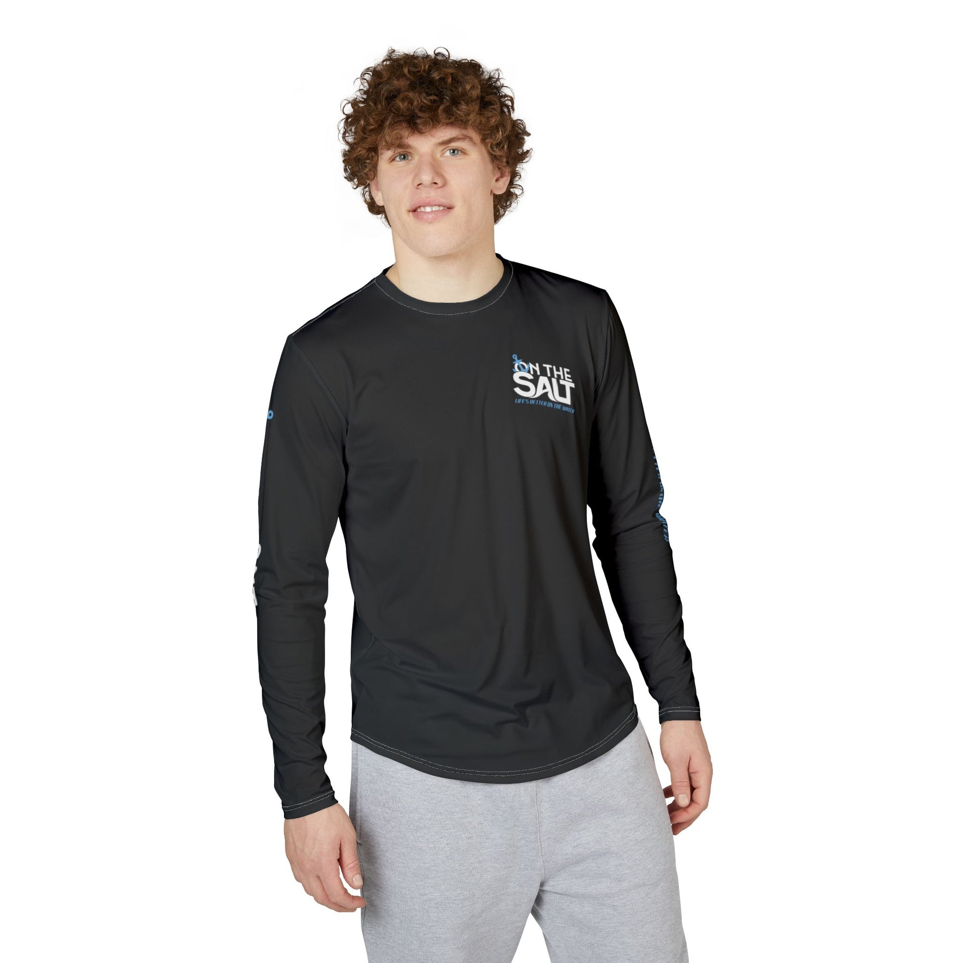 Men's Black UV Protection Long Sleeve Shirt